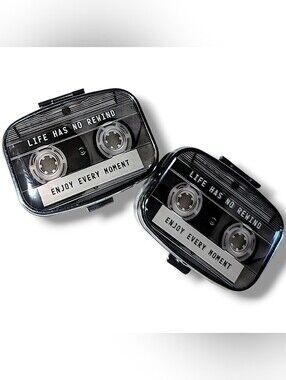Vintage Trinket Tin / Pill Case "Life Has No Rewind - Enjoy Every Moment"